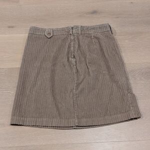 Vintage Eddie Bauer Tan Corduroy Skirt | 100% Cotton | Size 14 (Fits 10/12)